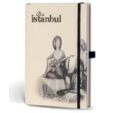 Le Color Eski İstanbul Journal Çizgili Lastikli Fasıl Defter