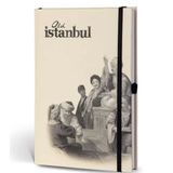Le Color Eski İstanbul Journal Çizgili Lastikli Şark Kahvesi Defter