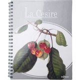 Le Color Kiraz Desen 2+1 Kareli & Çizgili 235X300 Spiralli Defter - Renkli