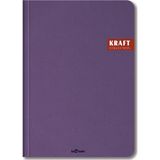 Le Color Kraft Ciltli 17 x 24 Kareli Defter Mor