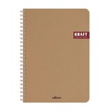 Le Color Kraft Ofis Spiralli Kareli Kahve Defter