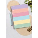 Le Color Masaüstü Haftalık Planlayıcı 53 Yaprak 13x18 cm Pastel Renklerle Planlamanızı Kolaylaştırın - Renkli