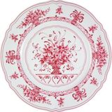 Le Coq Porcelaine Anthiros - Beyaz & Tiryen Moru Pasta ve Tatlı Sunum Tabağı - 21 cm – Avrupa Üretimi İthal Porselen