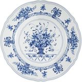 Le Coq Porcelaine Neos Anthiros - Beyaz ve Mavi Tatlı Tabağı - 20,5 CM – Avrupa Üretimi İthal Porselen