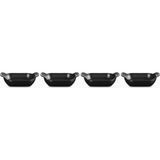 Le Creuset 4’lü Mini Dikdörtgen Döküm Fırın ve Servis Seti 13 cm - Siyah