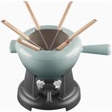 Le Creuset 6 Kişilik Lüks Döküm Fondü Seti - Açık Yeşil