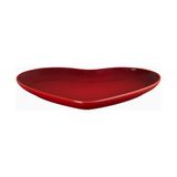 Le Creuset Kalp Şekilli Seramik Servis Tabağı 23 cm - Kırmızı
