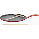 Le Creuset Küçük Döküm Krep Tavası 27 cm - Kırmızı