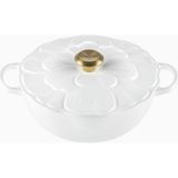 Le Creuset La Marmite Anemon Çiçeği Döküm Tencere 26 cm - Beyaz