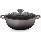 Le Creuset La Marmite Fransız Lüksü Döküm Tencere - Gri - 26 cm
