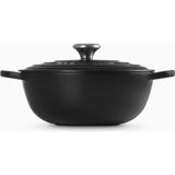 Le Creuset La Marmite Fransız Lüksü Döküm Tencere - Mat Siyah - 26 cm
