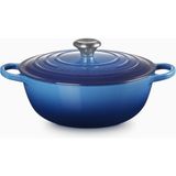 Le Creuset La Marmite Fransız Lüksü Döküm Tencere - Mavi - 26 cm