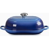 Le Creuset Oval Dökme Demir Ekmek Pişirme Tavası - Lacivert