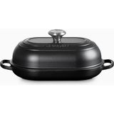 Le Creuset Oval Dökme Demir Ekmek Pişirme Tavası - Siyah