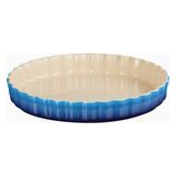 Le Creuset Seramik Lüks Tasarım Tart Kalıbı 28 cm - Mavi