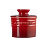 Le Creuset Seramik Lüks Tasarım Tereyağı Kabı - Kırmızı