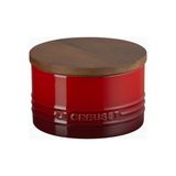 Le Creuset Signature Seramik Lüks Tasarım Saklama Kabı Akasya Kapaklı - Kırmızı