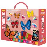 Le farfalle. Mega box arts & crafts. Ediz. a colori. Con gadget (Sassi junior)
