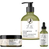 Le Feu Beaute Argan Saç Bakım Seti 3'lü (Serum 50 Ml. Şampuan 475 Ml. Maske 300 Ml.)