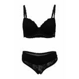 Le Jardin 5200 Elianor Push-Up Siyah Sütyen Takım