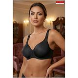 Le Jardin 9030 Jenna Ultra Soft Kap Kalın Askılı Toparlayıcı Sütyen Siyah - Siyah