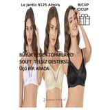 Le Jardin 9125 Kadın Sütyen Desteksiz Telsiz Soft Cup 3 Set BeyazSiyahBej 90C