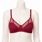 Le Jardin 9200 Toparlayıcı Tüllü Bordo İnce Soft Sütyen