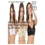 Le Jardin Kadın Desteksiz Telsiz Soft Cup Sütyen 3 Set Çok Renkli 100C
