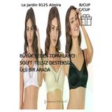 Le Jardin Le Jardin 9125 B- C 9125 Kadın Sütyen Desteksiz Telsiz Dantelsiz Soft Toparlayıcı Cup Almira 3 Set