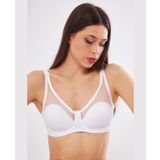 Le Jardin Linda Tül Detaylı Toparlayıcı İnce Soft Cup Sütyen (B-C CUP) -9200