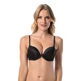 Le Jardin Lingerie 7034 Siyah Kadın 2 Beden Büyüten Sihirli Destekli Push Up Sütyen