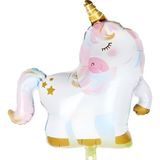 Le Mabelle Beyaz Unicorn Figür Parti Balonu