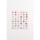 Le Mabelle Çok Renkli Parlak Taşlı Yüz Ve Tırnak Sticker