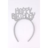 Le Mabelle Gümüş Simli Eva Happy Birthday Kız Çocuk Taç