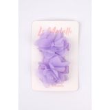 Le Mabelle Lila 2'li Tül Çiçek Kız Çocuk Klips Toka Set