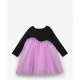 Le Mabelle Lila Asimetrik Tül Etekli Kız Çocuk Elbise - Rebeca - 01P-Pembe - 5 Yaş
