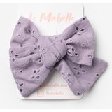 Le Mabelle Lila Fisto Fiyonk Kız Çocuk Klips Toka - Standart