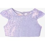 Le Mabelle Lila Pullu Kız Çocuk Crop Bluz - 3 Yaş