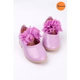 Le Mabelle Lila Tül Çiçekli Kız Çocuk Ayakkabı