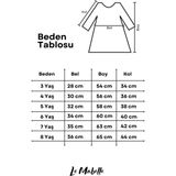 Le Mabelle Mavi Pullu Grenli Fiyonk Detaylı Kız Çocuk Elbise - Irene - 00Mavi - 4 Yaş