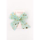 Le Mabelle Mint Yıldız Baskılı Tül Kız Çocuk Klips Toka
