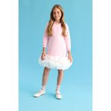Le Mabelle Pembe Etek Ucu Fırfırlı Kız Çocuk Elbise - Alix - 01P-Pembe - 4 Yaş