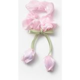 Le Mabelle Pembe Lale Figürlü Kız Çocuk Lastik Toka