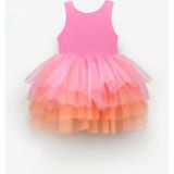 Le Mabelle Pembe Tül Etekli Kız Bebek Balerin Elbise - Ines - 01P-Pembe