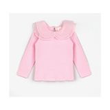 Le Mabelle Pembe Uzun Kol Kız Çocuk Tişört Casual Tarzda Dokuma Kumaş ile Şık Tasarım - 5 Yaş
