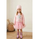 Le Mabelle Pembe Yıldız Nakışlı Kurdele Detaylı Uzun Kollu Kız Çocuk Sweatshirt