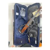 LE MANS Eva-10 Model Profesyonel Elektro Keman Seti-Abanoz Aksamlı Ful Set