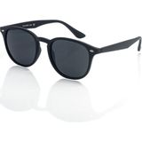 Le Miel Eyewear Yuvarlak Oval Mat Siyah Polarized Unisex Güneş Gözlüğü