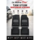 Le Moins Cher Hyundai Accent Era Style Havuzlu Oto Paspası Kaymaz Taban Dayanıklı Joker Krom - Siyah