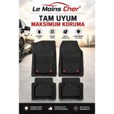 Le Moins Cher Renault Megane 3 Joy Havuzlu Oto Paspası Kaymaz Taban Dayanıklı Joker Siyah - Siyah